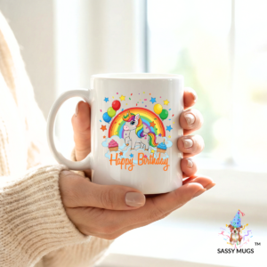 Unicorn Birthday Themed Mug gift