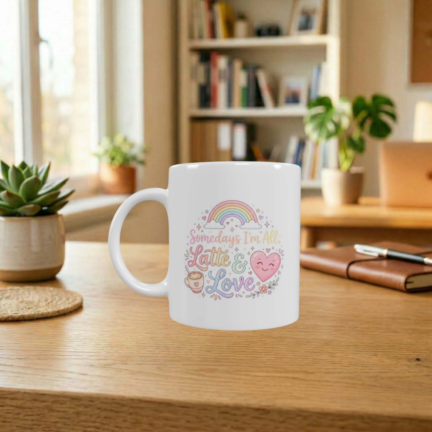 Somedays I’m All Latte & Love, Other Days I’m All Espresso & Explosions! Funny 11oz Wrap-Around Mood Swing Coffee Mug – Sassy Mugs - Image 3