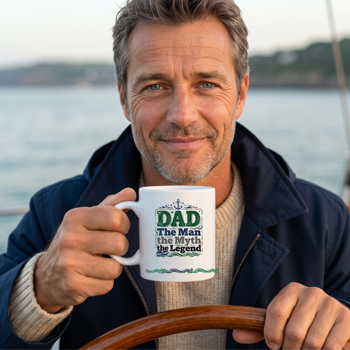 Dad the man the myth the legend Nautical Edition